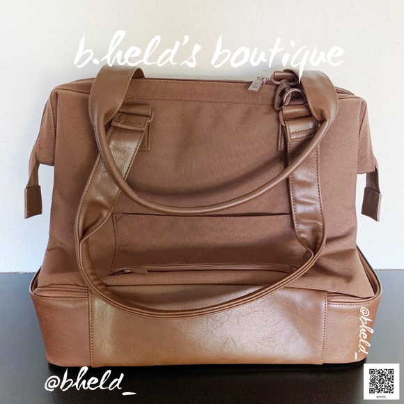 BÉIS The Mini Weekender in Maple Brown Brand New NWT - Picture 5 of 16